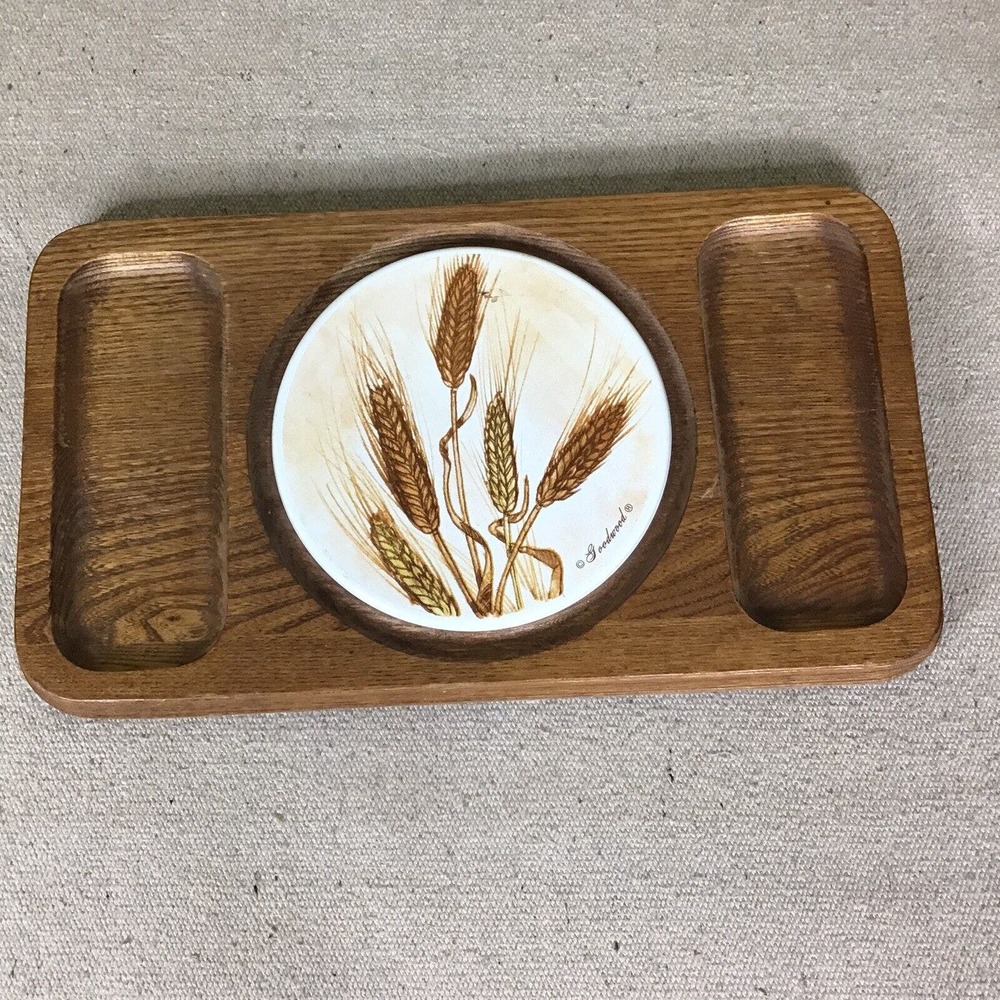 Vintage Goodwood Wood Cheese Cracker Serving tray